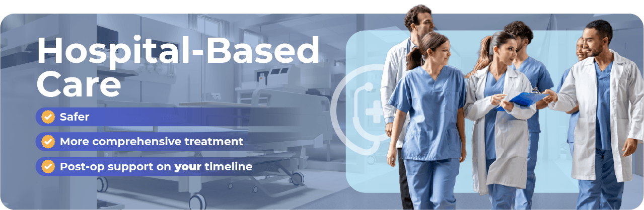 Concierge Rapid Detox Homepage - Hospital Based Care Banner