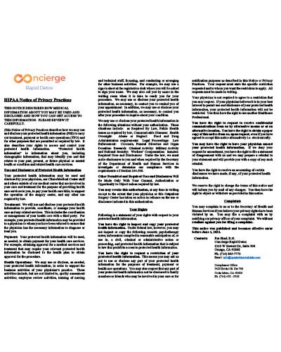 HIPAA Notice of Privacy Practices