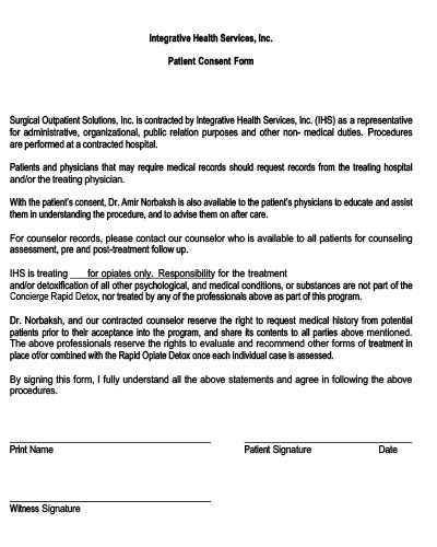 Patient Medical Records Request Consent Form